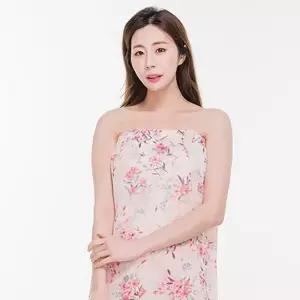 플라워블로썸 골프샤워가운 랩스타일 로브 입기편한 Hxy2+2XZo