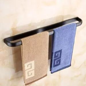 올인바스 일자형 수건걸이 무광블랙 검정 가정용 욕실 수납대 홀더 인테리어 심플 고급