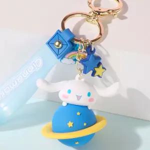 시나모롤 우주리즈 키링-지구유아동액세서리 액세 캐릭터액세 키링 캐릭터링 캐릭터팬 팬시 문구 패션소품