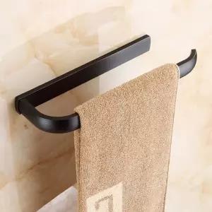 올인바스 오픈형 수건걸이 무광블랙 검정 가정용 욕실 수납대 홀더 인테리어 심플 고급