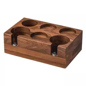 템퍼 받침대 우드 탬핑 스테이션 홀더 바리스타 카페