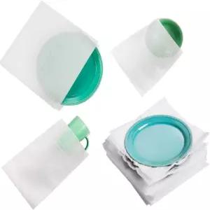 쿠션 폼 파우치 및 시트 100개 무빙 랩 프로텍트 머그컵 컵 유리잔 중국 식기류 포장 용품