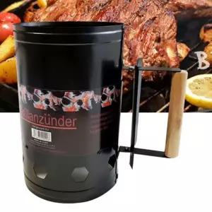 휴대용 숯 점화기 스타터 야외 숯 피우기 바베큐 캠핑