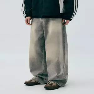 코드그라피 CODEGRAPHY 엑스트라와이드 슈퍼배기핏 머드 데님팬츠라이트그레이