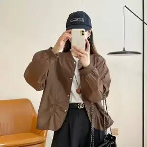 여성용 가을 캐주얼 야구 가리비 트렌드 작은 점퍼 코트 SPO마켓3