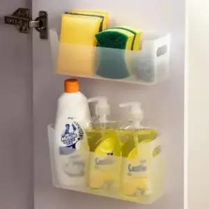 [생활] 다용도 반투명 보관함 정리 수납 박스 심플 디자인 소품 정리함