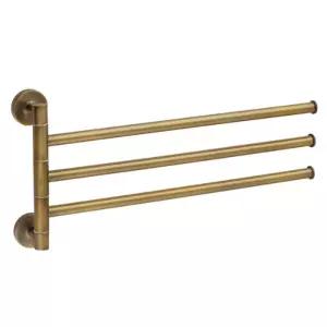 (GL)세인트 청동 회전 3단 수건걸이타월 타올 행거 욕실