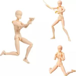 아티스트 마니킨 아트 마네킹 피규어 스케치 페인팅 액션 세트를 위한 드로잉 도구 소형 모델 공급 (플레쉬