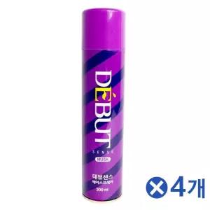 SP_무스크향 헤어스프레이 350mlx4개 머리왁스 머리고