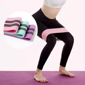 고탄성 헬스 필라테스 힙업 강화 운동 보조 3단 밴드