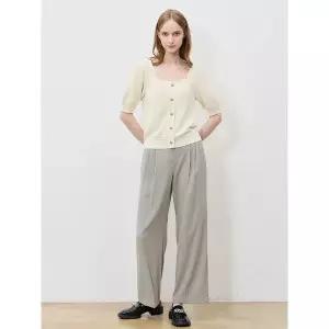 [리스트]버튼 퍼프 스퀘어넥 니트 택가격 168000원 _P418393281