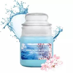 실내방향제 향초 소이캔들 유리병 90g 아쿠아체리미니초 미니들 아로마초 들워머 초 선물 선물용 용들 집들