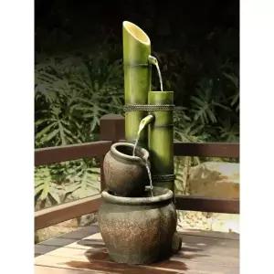 럭셔리 대나무 분수대 발코니 인공 폭포 실내 개업 선물용 미니 피스풀 뱀부