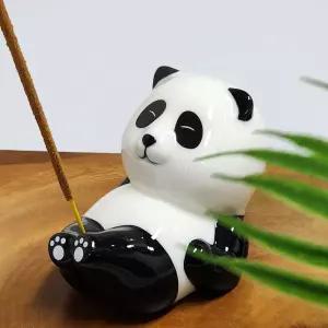 인센스 스틱 홀더 발을 든 판다귀여운향꽂이 받침 받침대