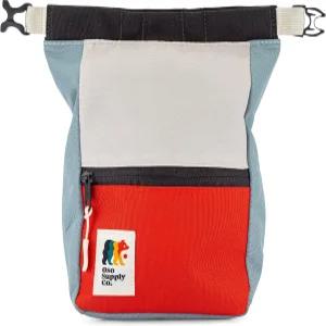 오소 서플라이 - 크럭스 볼더링 초크 버킷 암벽 등반용 대형 백 자석 잠금 장치가 있는 포트 지퍼 포켓 및