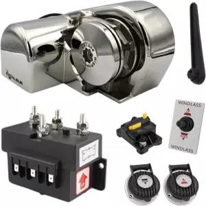 엑스칼리버 수직 또는 수평 윈드글라스 앵커 시스템 - 600W-900W 12V DC 992-1452파운드 풀링 파워 316