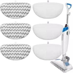 S2U 6팩 비셀 스팀 걸레 패드 파워프레시 1940/1806 주간 타일/비닐/콘크리트/대형 홈/차고 청소용 두껍고