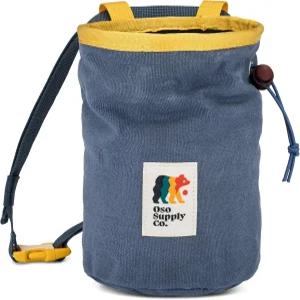 Oso Supply Co - 왁스 캔버스 초크 백 볼더링 암벽 등반 헬스장 역도용 지퍼 포켓 및 메쉬 파우치 방수