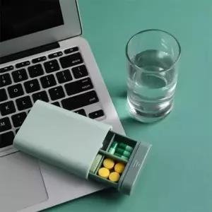 ( )휴대용 약통 비타민 영양제 케이스 요일별 약케이스 약보 관함 약정리함 알약 보관