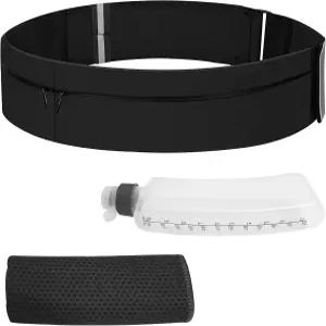 여성용 러닝 벨트 및 남성용 방수 러닝백 패니 팩 물병 쿨링 타월 포함-조깅 하이킹 헬스장 여행용 포켓