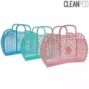 ( )접이식 대형 시장 바구니 마트 휴대용 바구니 식료품 재사용
