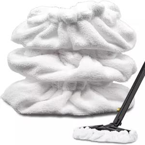 스팀 클리너 액세서리 듀프레이 깔끔한 클리너와 호환되는 대형 보닛 직사각형 재사용 가능한 걸레 패드