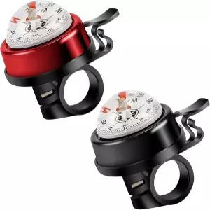 알루미늄 합금 전기 자전거 액세서리 2팩 컴퍼스 벨 라우드 경적 22.2mm 핸들바 장착 산악 및 도로용