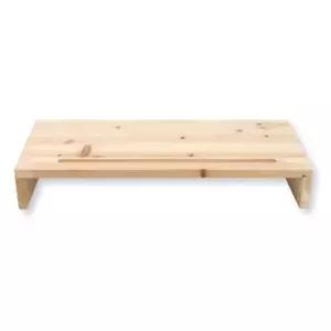 모니터 받침대 베이직 1단 컴퓨터책상 삼나무 거치대 우드대 원목선반 소품 다용도 노트북 전시용품 데스크