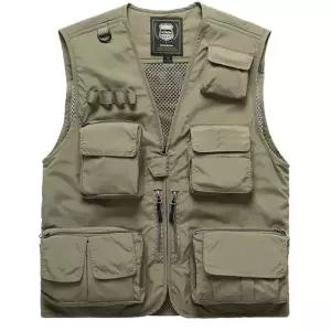 매쉬 남자 등산 조끼 낚시 캠핑 수납 포켓 작업 조끼