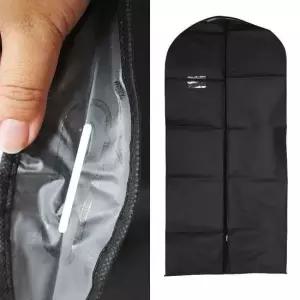 부직포옷커버 대형검정 지퍼식 양복정리 부직포정리함