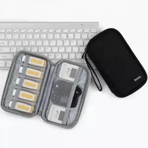 휴대용 여성 남성 디지털 파우치 가방 보관 정리 수납 충전기 보조배터리 usb 다용도 멀티 케이블 여행