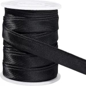 베네크레아트 13.5야드 새틴 바이어스 테이프 3/8인치 이중 접이 바인딩 리본 청삼 장식용 의류 솔기 배관