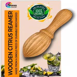 스테소샵 레몬 압착기 시트러스 이지 - 핸드 착즙기 라임 오렌지 우드 프레스 매뉴얼 리머...