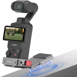 플라이마일 포켓 3 마그네틱 마운트 철제 펜스에 콜드 슈가 장착된 자석 확장 어댑터 홀더 DJI 오스모