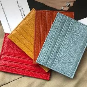 미니 가죽 교통 카드 소형 지갑 명함 케이스 코디 WFFRGEM