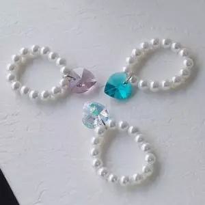 FR005 하트 오스트리아저품크리스탈 비즈반지 3Type WFFRD3P