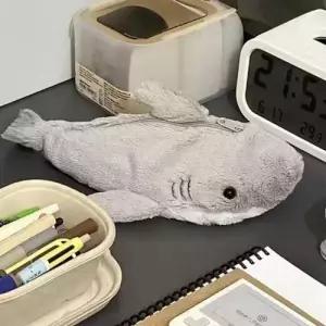 느낌상점 상어필통 인형필통 동물 조스 펜 수납 WFFR7Z0