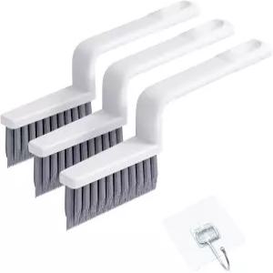 믹스보바 V자형 그라우트 클리너 브러시 타일 바닥용 3개 샤워 욕실 주방 가정용 후크 3개가 달린 휴대용