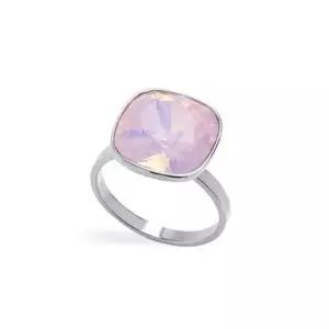 R106 로즈 오팔 12mm 오스트리아 크리스탈 반지 WFFPVFF