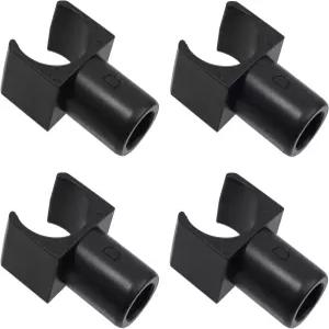 4팩 휠체어 시트 레일 가이드 교체용 7/8인치 튜빙 스틸 스탠다드 및 운송 의자 공통 부품 공급업체 탈착식