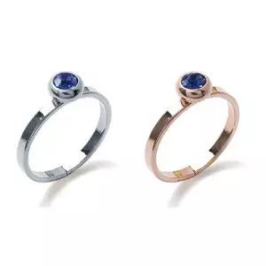 R022 4mm 사파이어 오스트리아 크리스탈 프리반지 WFFPVD3