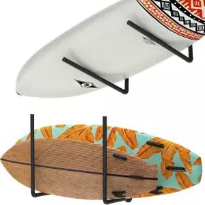 패들보드 및 서프보드 보관 랙 3 in 1 오버헤드 차고 천장 카약 벽걸이 정리 카누 랙용 조절식 사다리 걸이