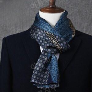 남자실크스카프 남성 실크 여자 비즈 풀라 소품 슈트 양복 따뜻한 보호대 실크스카프