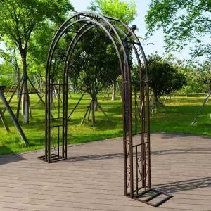 장미 아치 지지대 가든 포도나무 울타리 덩굴 철제 식물