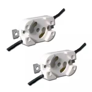 HH 형광 LH0450 125-7 스타터 베이스 램프 홀더(2개의 구멍 브래킷 포함)