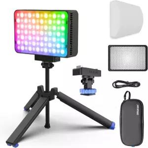 아마란 에이스 25c 키트 RGB 비디오 라이트 25W 온 카메라 포켓 CCT 2300k-10000k 5 908럭스 @ 0.5m 조명