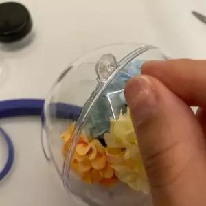 투명 플라스틱볼 원형캡슐 9cm 4P 꾸미기 뽑기캡슐 트 구 트리오너먼트 크리스마스