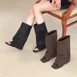 [아나이스] 토오픈 썸머 워머 롱부츠 2cm_26S135