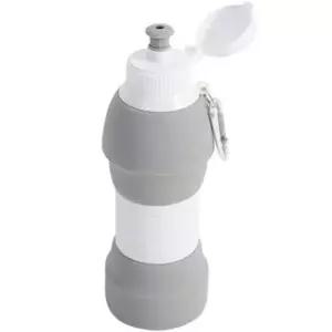 ( )키친프리 실리콘 물병 600ml 그레이 2201 캠핑 피크닉 스포츠 접이식 휴대용 물병 수통