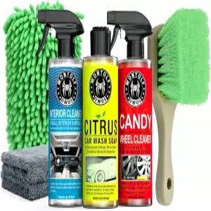 원톨프 완성 세차 청소 키트 비누가 포함된 자동차 인테리어 디테일링 클리너 휠 브러시 다잉 타월 트럭 RV